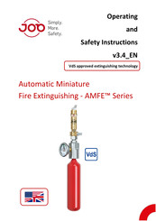 JOB AMFE Series Operating And Safety Instructions Manual