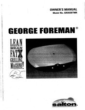Salton George Foreman GR35SBTMR Owner's Manual