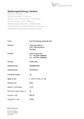 Bowers & Wilkins BW889003387 Manual