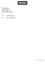 Miele PFD104SCVIXXL240V Installations Plan