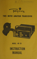 Regency HR-2B Instruction Manual
