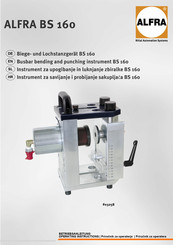ALFRA BS 160 Operating Instructions Manual