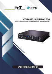CYP CPLUS-V2030 Operation Manual