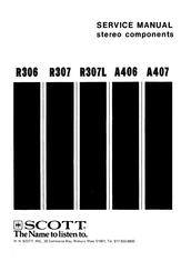 Scott A407 Service Manual