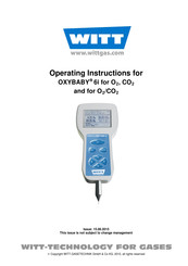 Witt OXYBABY 6i Operating Instructions Manual