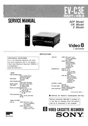 Sony Video 8 EV-C3E Service Manual