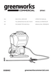 GreenWorks Commercial SP041 Operator's Manual