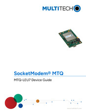 Multitech SocketModem MTQ-LEU7-B02 Manual
