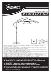 Outsunny 84D-096V02 Manual