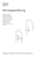 Dornbracht 33 865 895 0010 Series Installation Instructions Manual