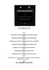 Cata ME 605 TCP Operating And Maintenance Instructions Manual