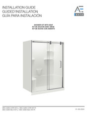 A&E Bath and Shower Carlyn SK5-3260-BLK-KIT-R Installation Manual