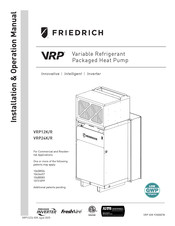 Friedrich VRP24K/R Installation & Operation Manual
