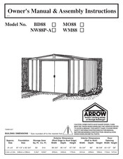 Arrow BD88 Owner's Manual & Assembly Instructions