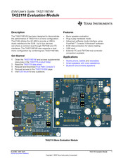 Texas Instruments TAS2118EVM User Manual