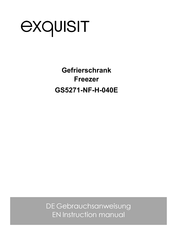 Exquisit GS5271-NF-H-040E Instruction Manual