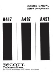 Scott A457 Service Manual