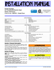 Johnson Controls PCE4 Series Installation Manual