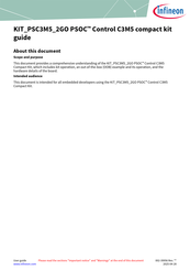Infineon PSOC KIT PSC3M5 2GO Manual