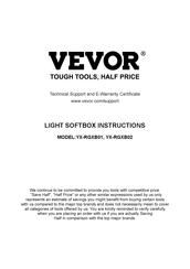 VEVOR YX-RGXB02 Instructions Manual