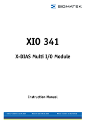 SIGMATEK 21-013-341 Instruction Manual