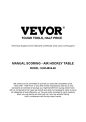VEVOR SUM-4824-4K Manual
