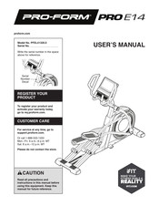 ICON Health & Fitness PFEL41320.0 User Manual