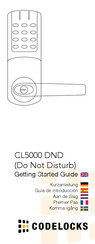 CodeLock CL5000 DND Getting Started Manual