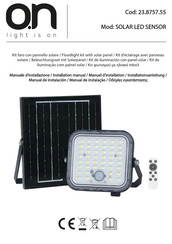 on SOLAR LED SENSOR Installation Manual