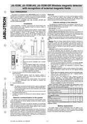 Jablotron JA-153M Manual