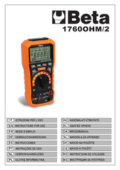 Beta 1760OHM/2 Instructions For Use Manual