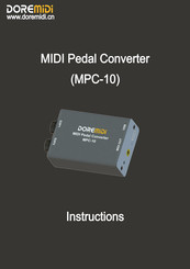 DOREMIDI MPC-10 Instructions Manual
