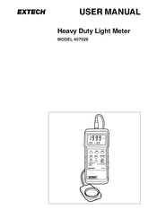 Extech Instruments 407026 User Manual