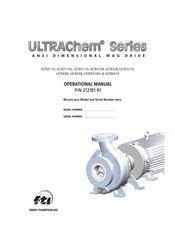 Finish Thompson ULTRAChem UCR2110 Operational Manual