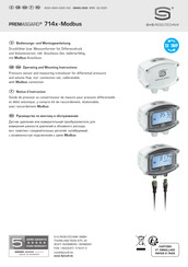 S+S Regeltechnik PREMASGARD 714 Modbus Series Operating And Mounting Instructions Manual