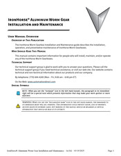 AutomationDirect IronHorse WGA-75M-020-90B5 Installation And Maintenance Manual