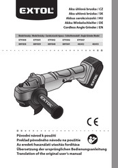 EXTOL 8891839 Translation Of The Original User Manual
