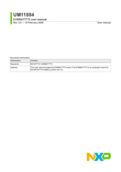 NXP Semiconductors UM11884 User Manual
