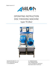 Avalon TE18x2 Operating Instructions Manual