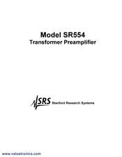 SRS Labs SR554 Manual