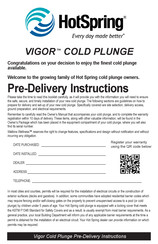 HotSpring VIGOR Cold Plunge Manual