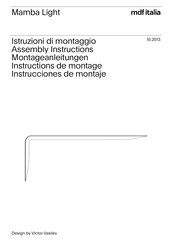 Mdf Italia Mamba Light Assembly Instructions