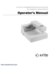 X-Rite 810 Operator's Manual