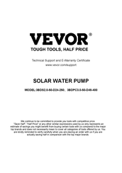 VEVOR 3BDS2.0-50-D24-250 Manual