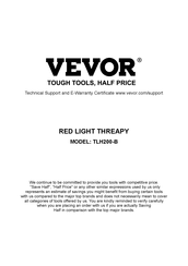 VEVOR TLH200-B Manual