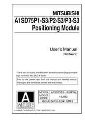 Mitsubishi Electric A1SD75P2-S3 Hardware User Manual