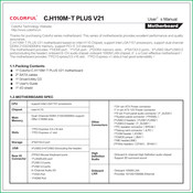 Colorful C.H110M-T PLUS V21 User Manual