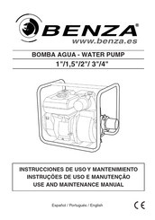 benza BRP 100 Use And Maintenance Manual