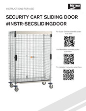Metro DataVac INSTR-SECSLIDINGDOOR Instructions For Use Manual