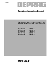 Deprag MINIMAT 347-310-31U Operating Instruction Booklet
